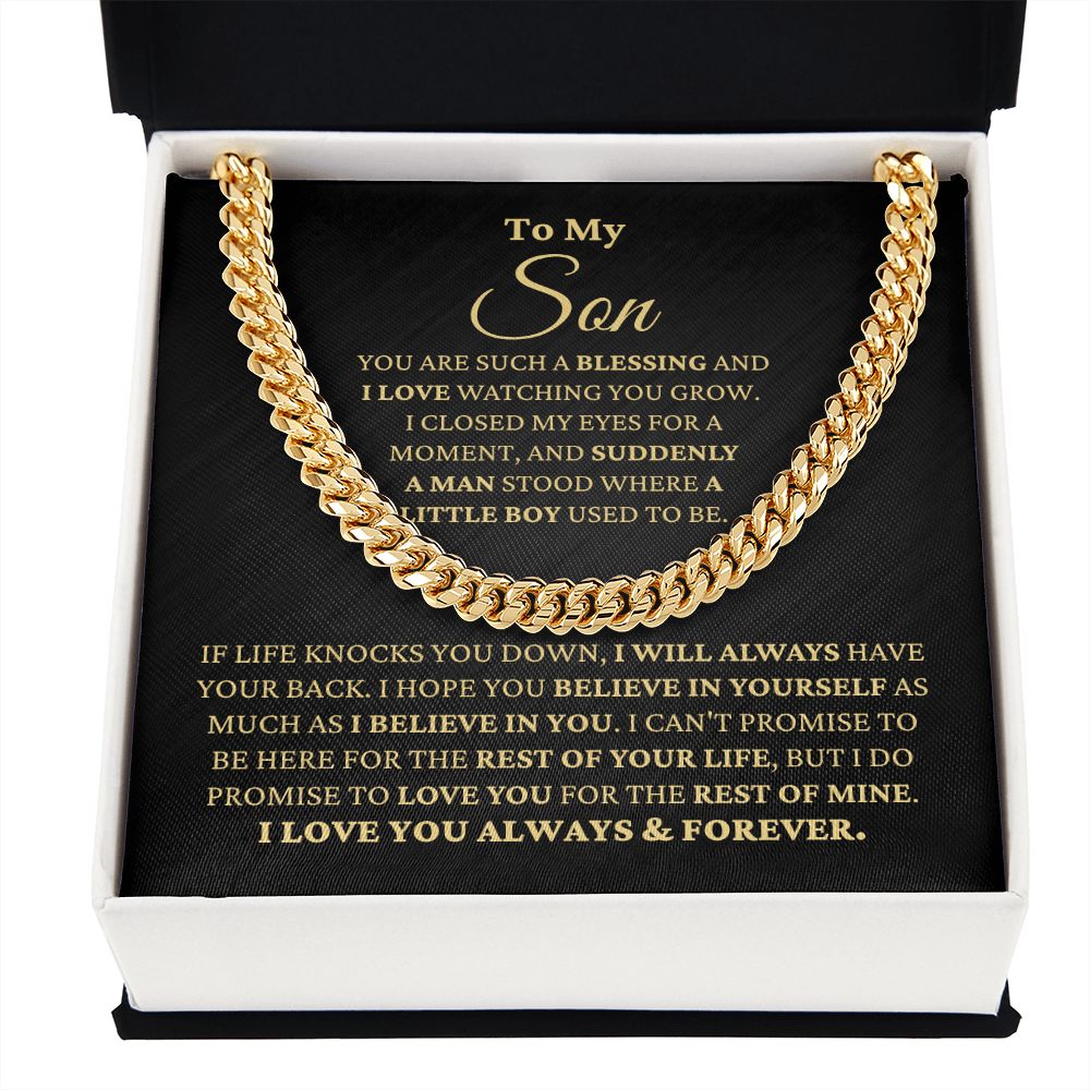 Gift for Son "Watching You Grow" Necklace