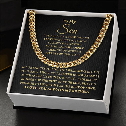 Gift for Son "Watching You Grow" Necklace