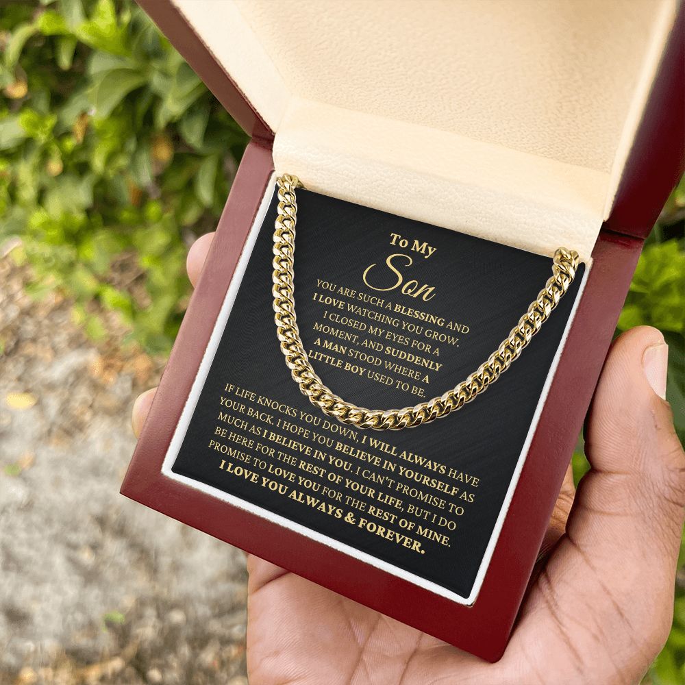 Gift for Son "Watching You Grow" Necklace