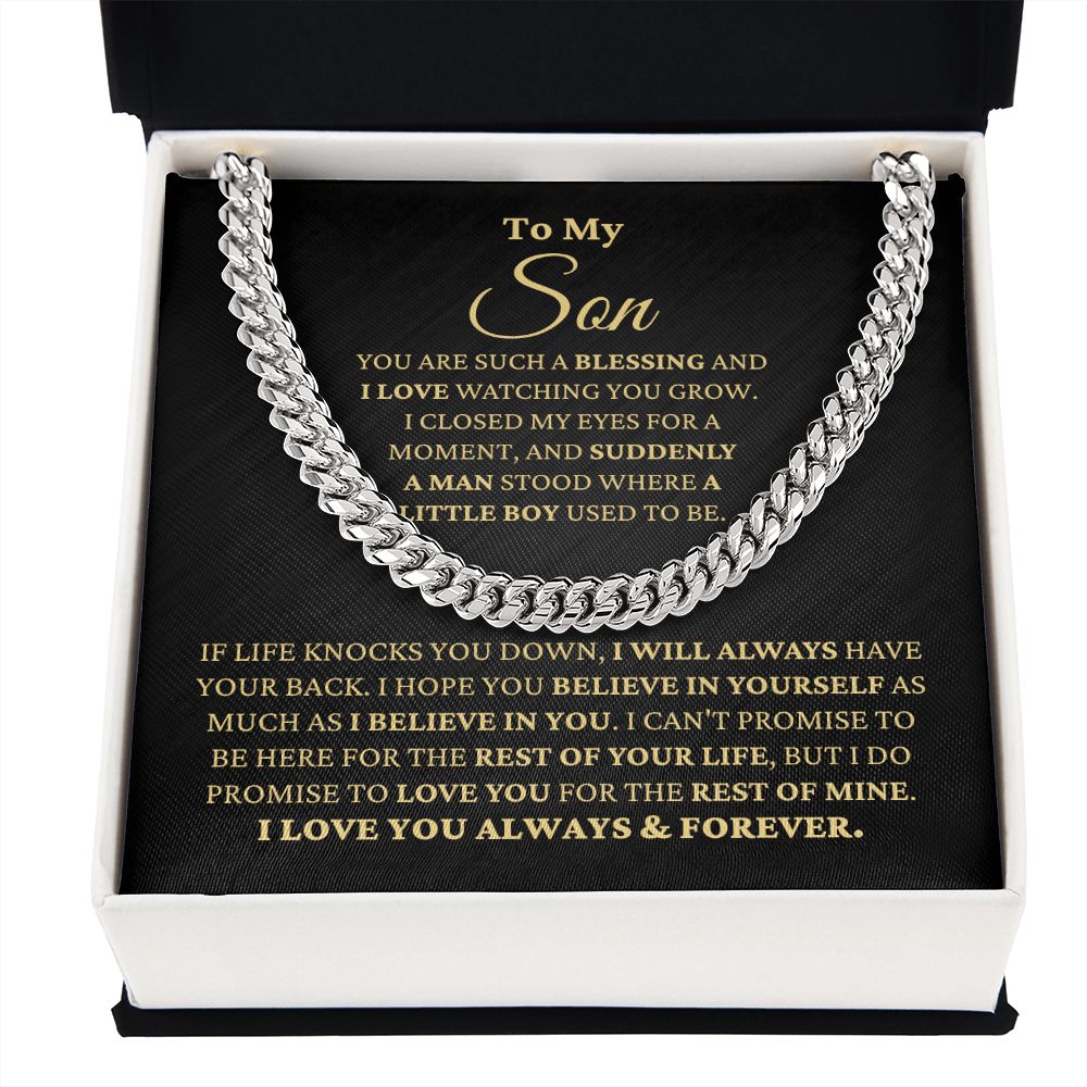 Gift for Son "Watching You Grow" Necklace