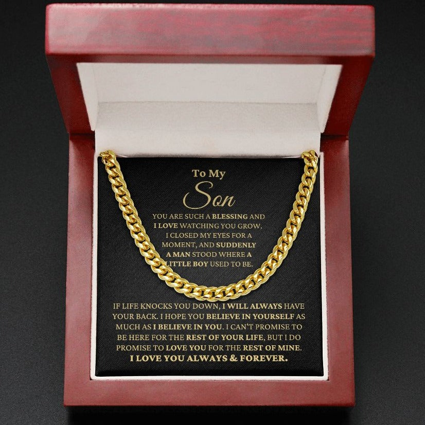 Gift for Son "Watching You Grow" Necklace