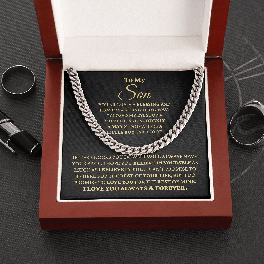 Gift for Son "Watching You Grow" Necklace