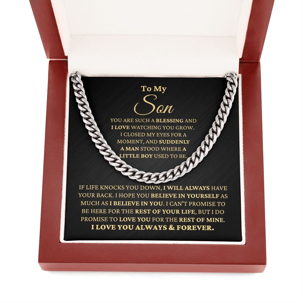 Gift for Son "Watching You Grow" Necklace