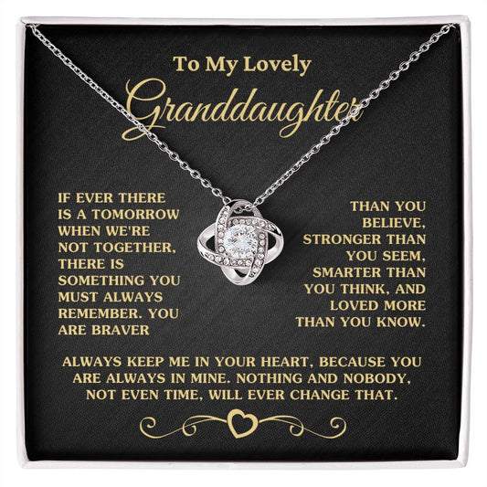 Gift for Granddaughter "Love More Than You Know" Necklace