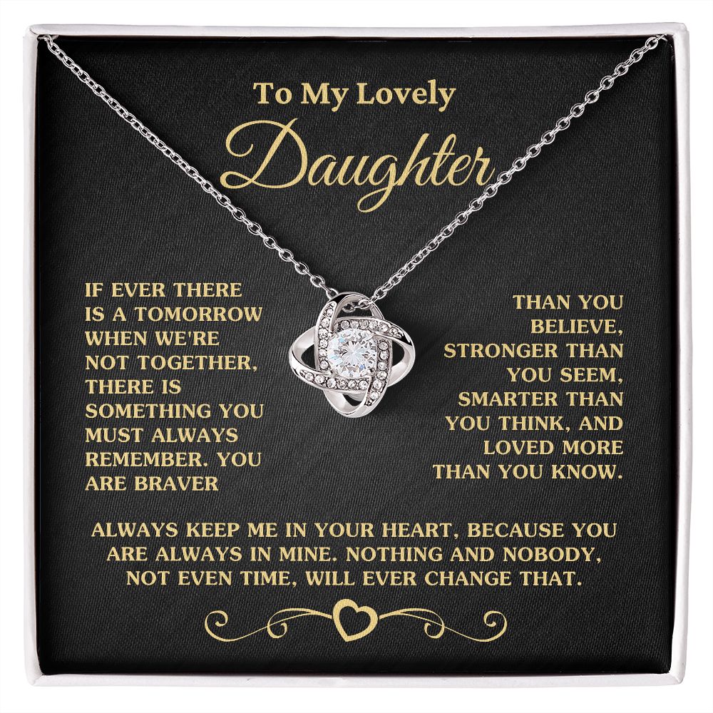 Gift for Daughter "Love More Than You Know" Necklace