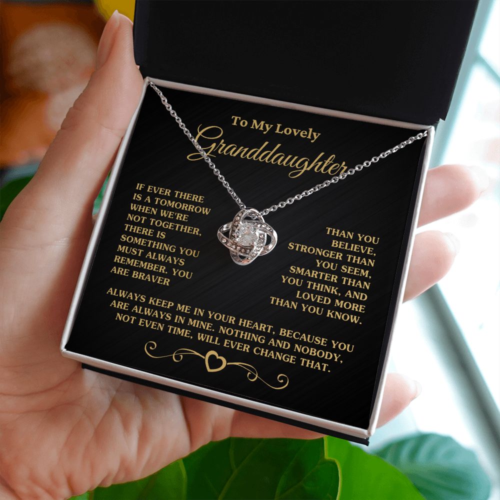 Gift for Granddaughter "Love More Than You Know" Necklace