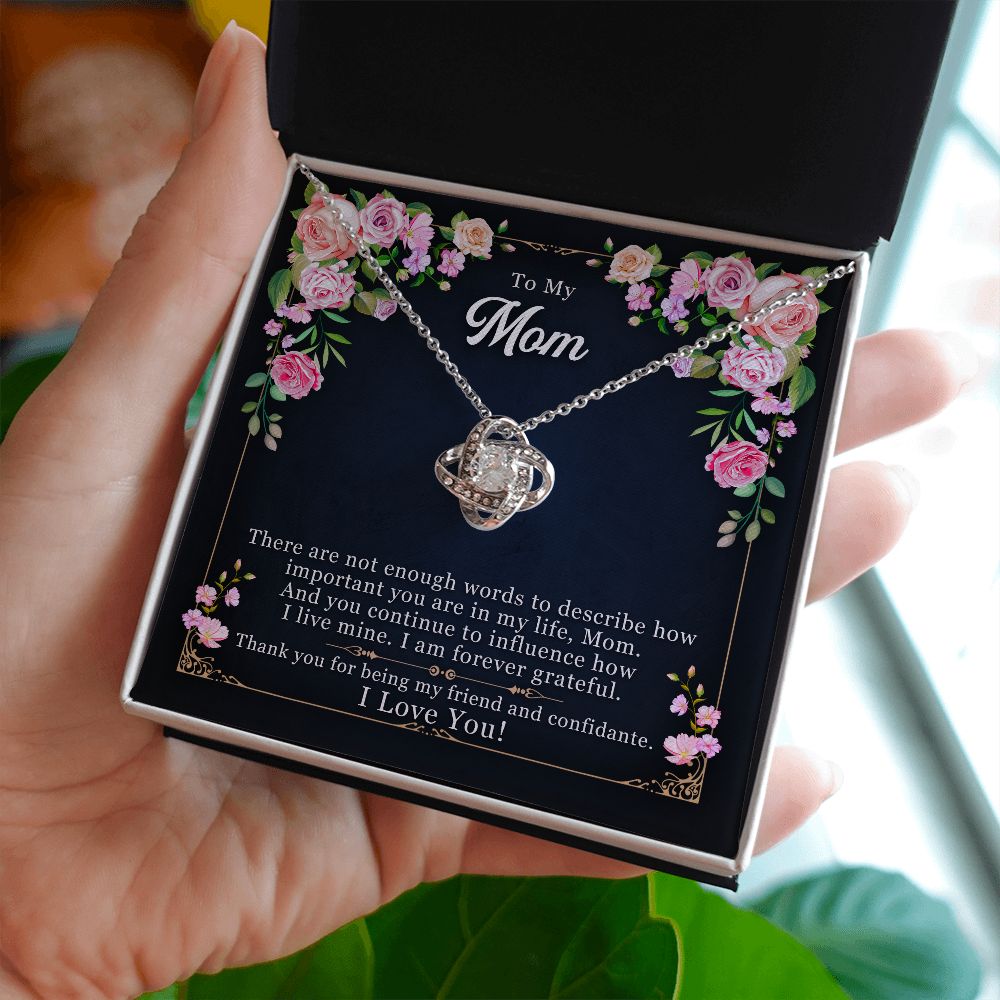 Gift for Mom "I Am Forever Grateful" Necklace