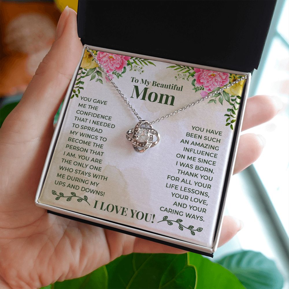 To My Beautiful Mom "Life Lessons" Necklace