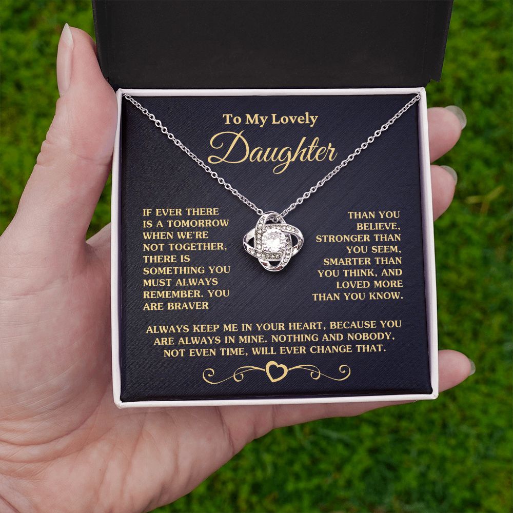 Gift for Daughter "Love More Than You Know" Necklace