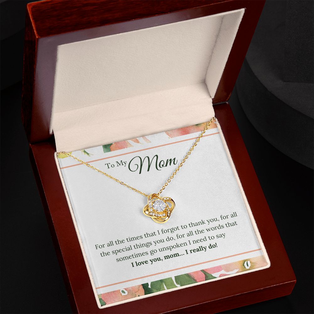 Gift for Mom "I Really Do" Necklace