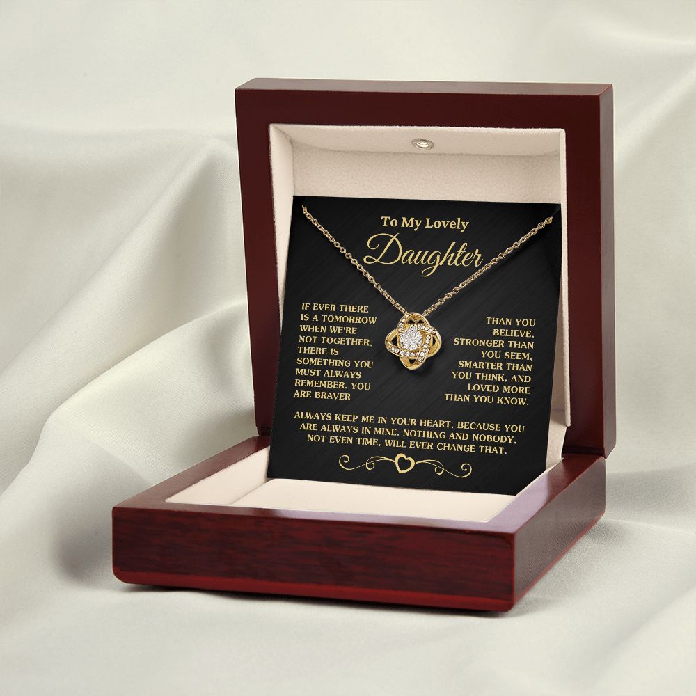 Gift for Daughter "Love More Than You Know" Necklace