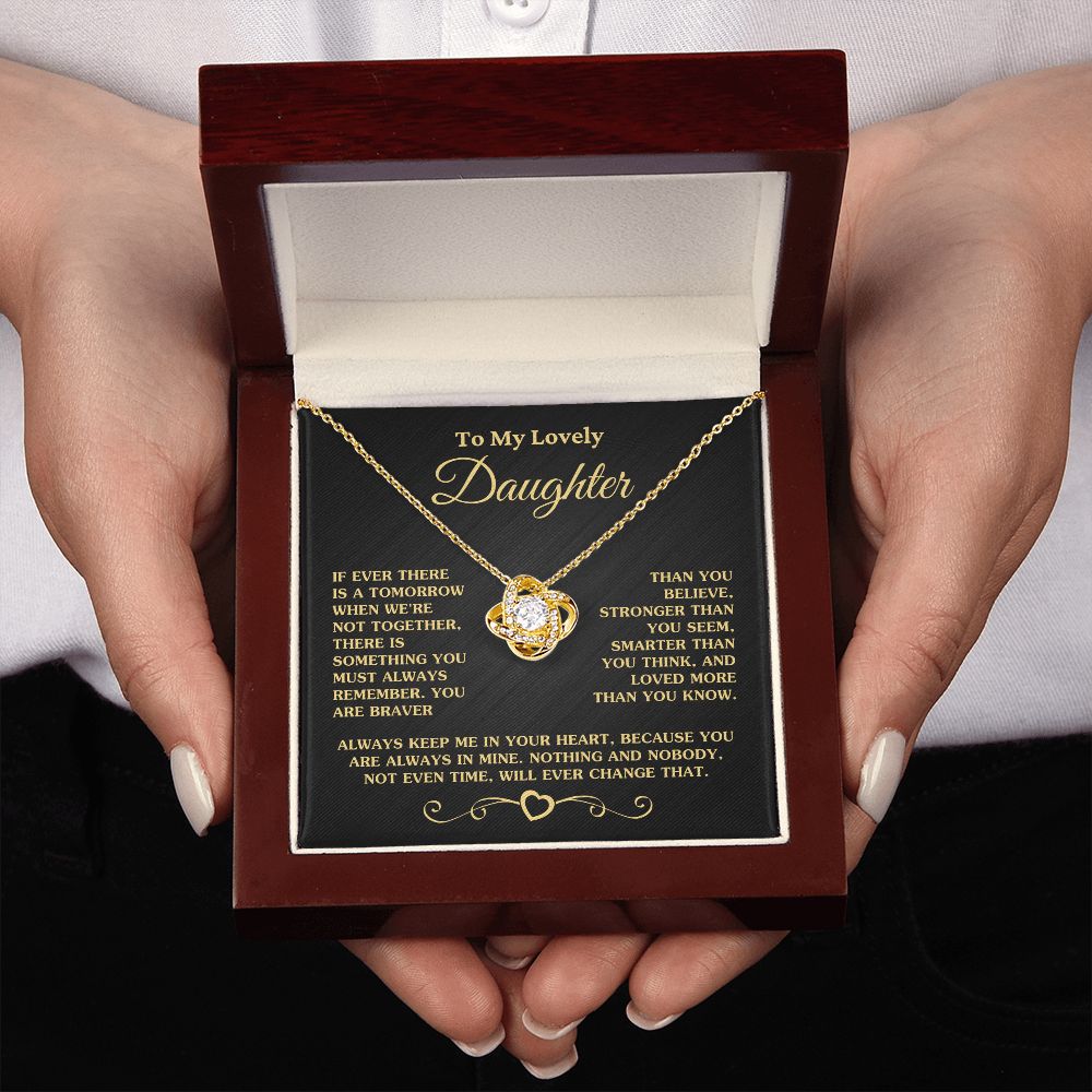 Gift for Daughter "Love More Than You Know" Necklace